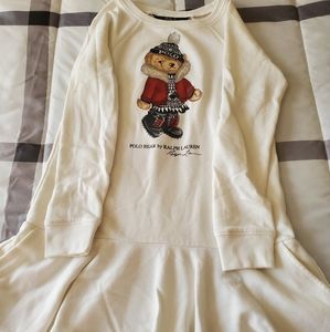 Girl Ralph Lauren Polo Bear Christmas Dress